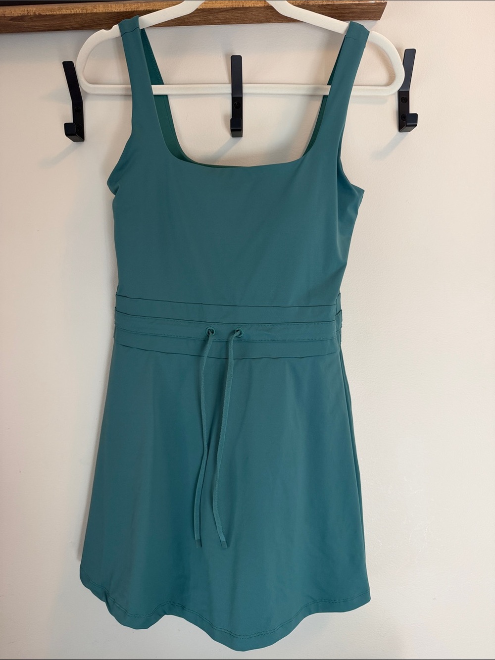 all in motion Square-Neck Athletic Dress with Waist Tie and easy access under